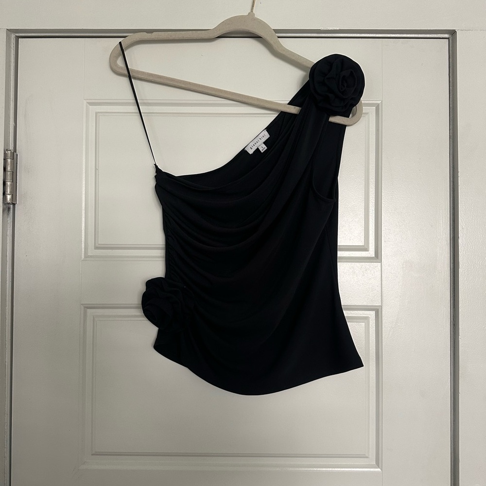 Gianni Bini Black Flower top
